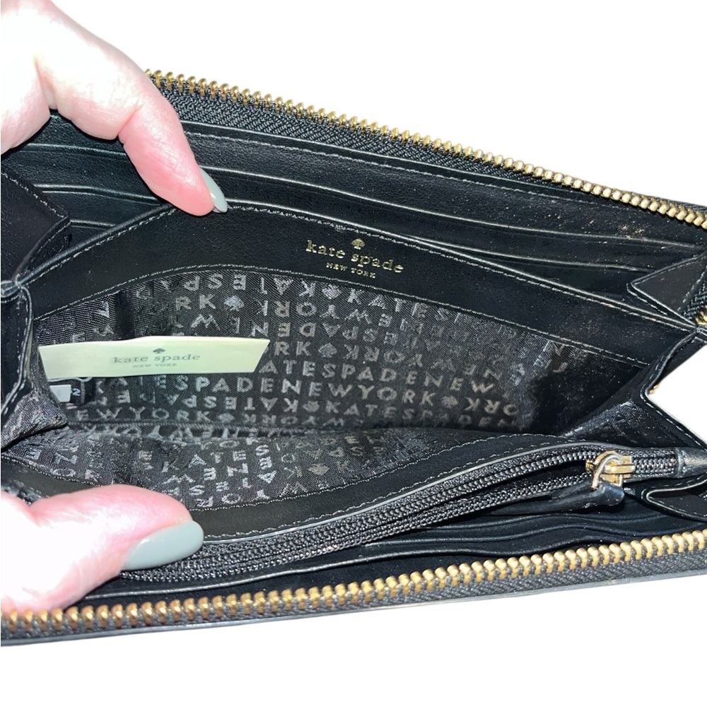 Kate Spade Grove Street Printed Rosebed Continental Zip Around Wallet - Picture 4 of 8